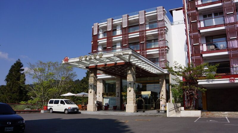 대만 아리산의 아리산 하우스 정면 외관