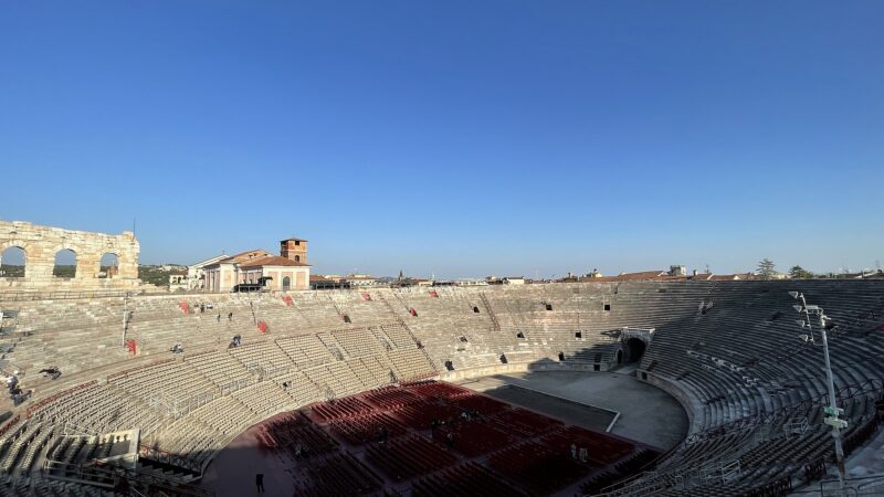 베로나 아레나 디 베로나 로마 원형극장 내부 전경