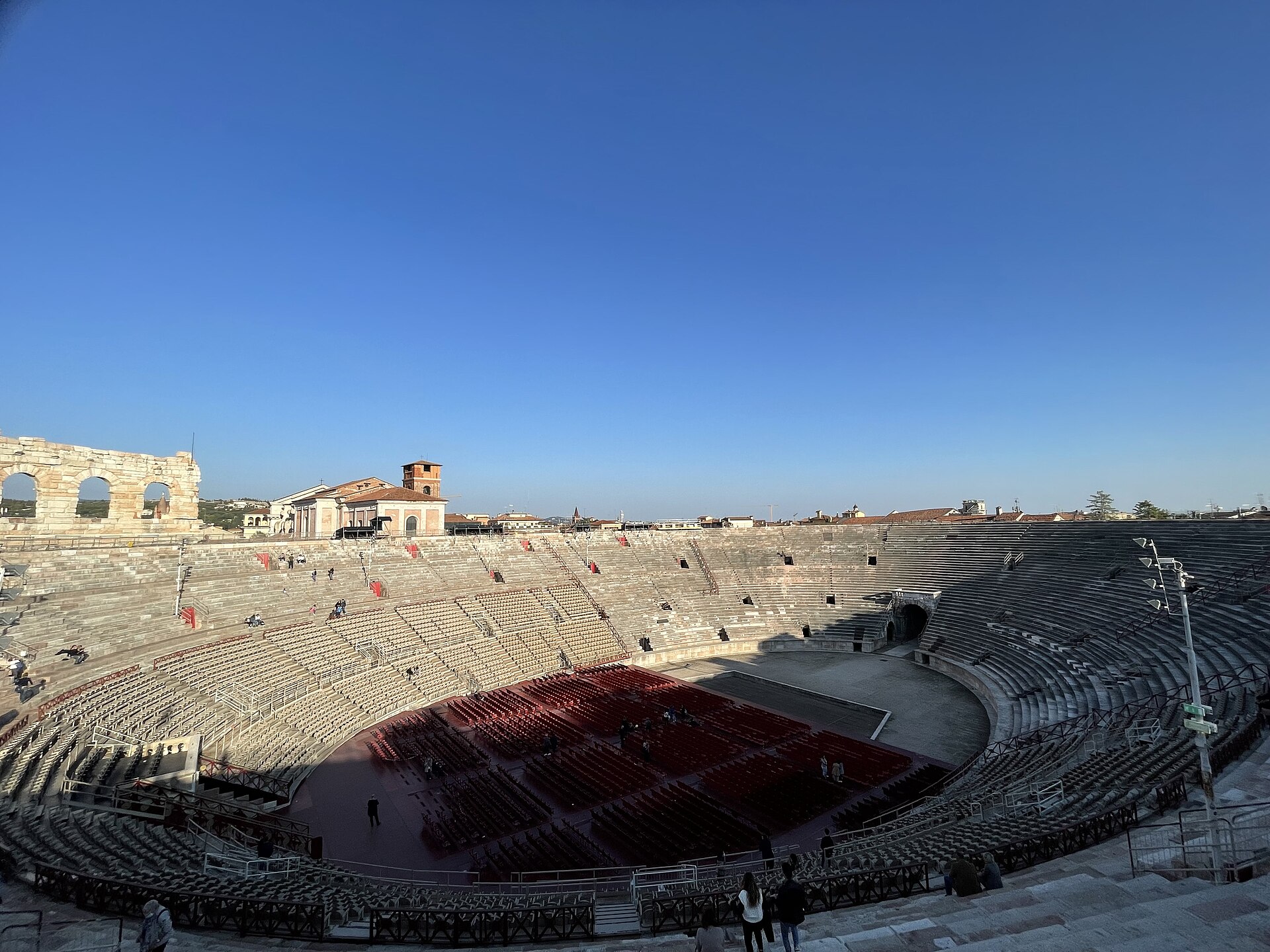 베로나 아레나 디 베로나 로마 원형극장 내부 전경