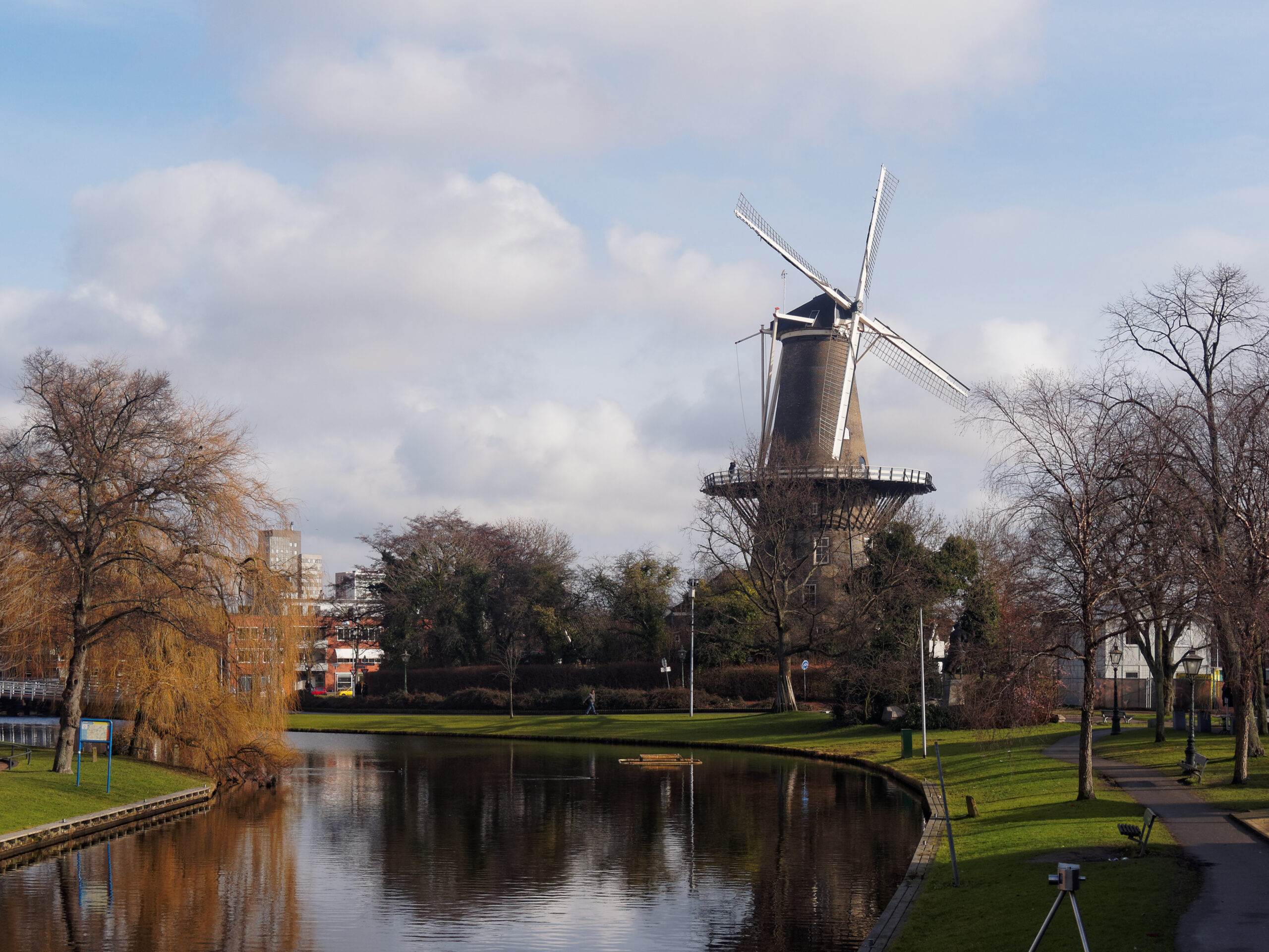 네덜란드 라이덴의 데 발크 풍차 외관