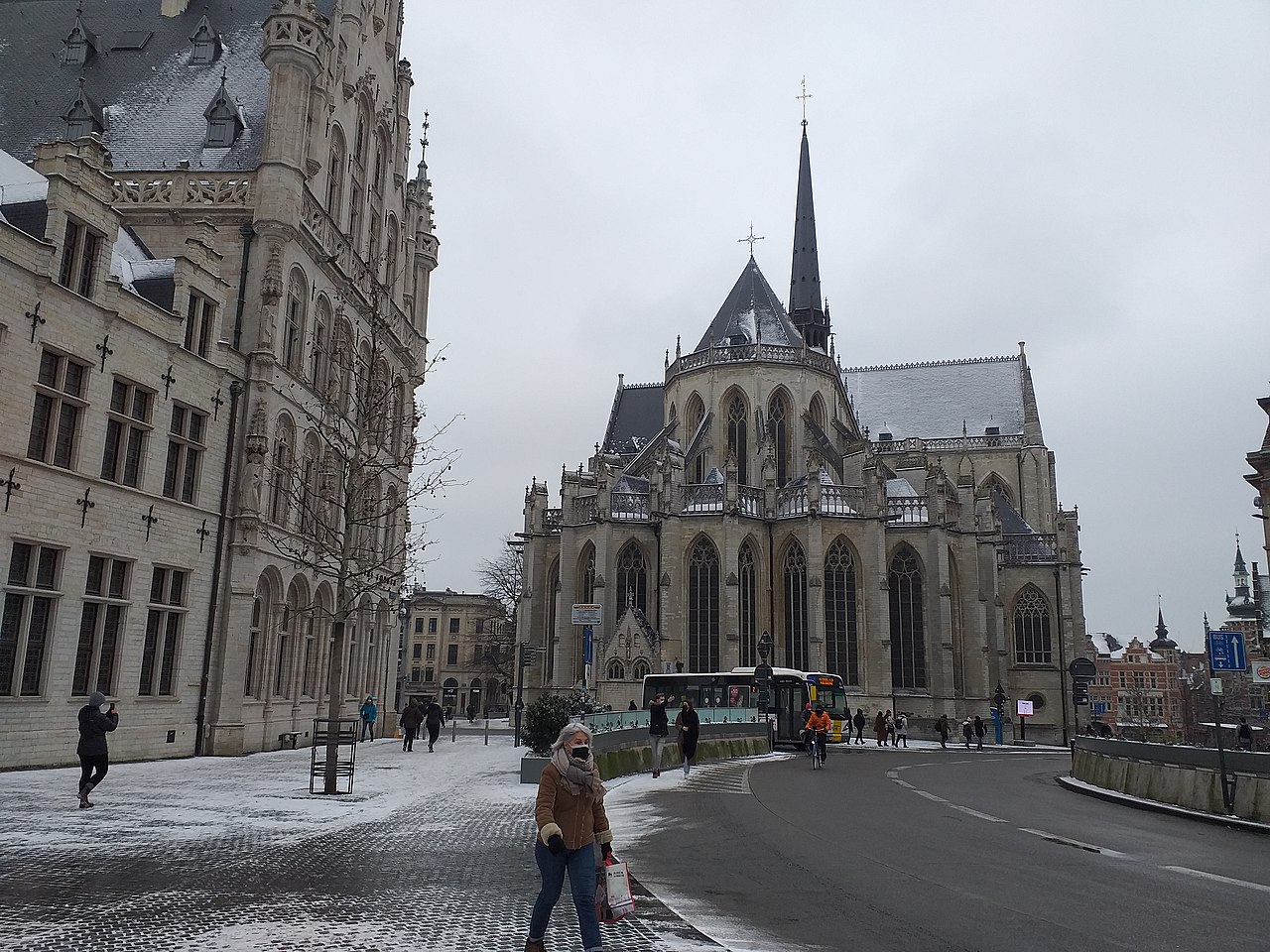 벨기에 루벤 흐로터 마르크트 옆 신트 피터르 교회 외관