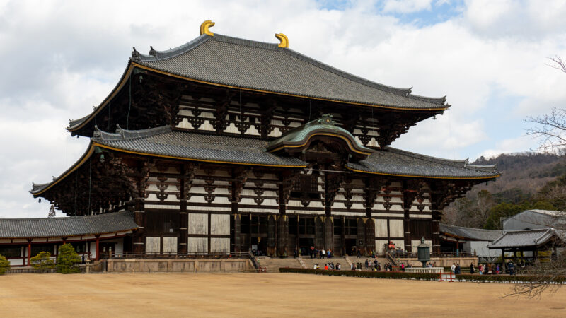 나라 도다이지 대불전 정면 전경