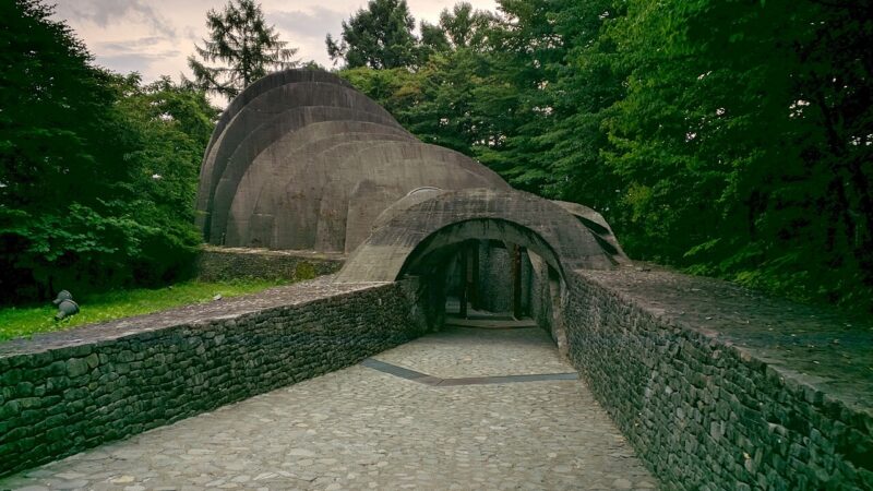 일본 나가노 가루이자와 호시노 지역 스톤 처치 외관