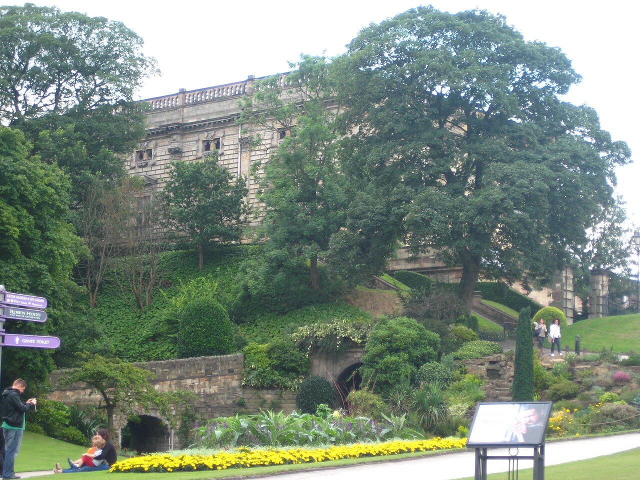 영국 노팅엄 Nottingham Castle 정원과 성 전경