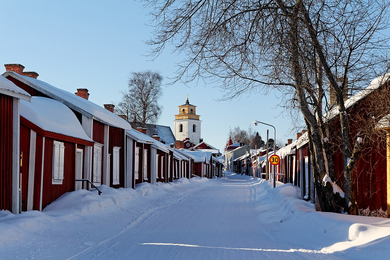 스웨덴 루레오 Gammelstad Church Town 거리와 Nederluleå 교회