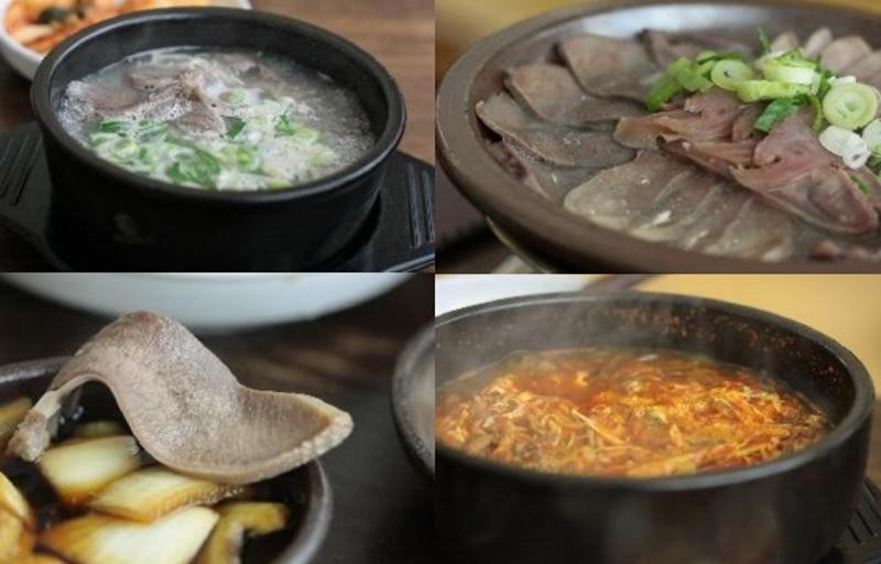 외고집설렁탕의 대표 식사 장면이 담긴 사진